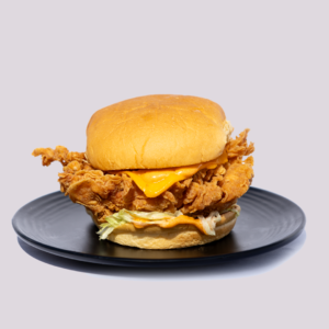 Crispy chicken burger